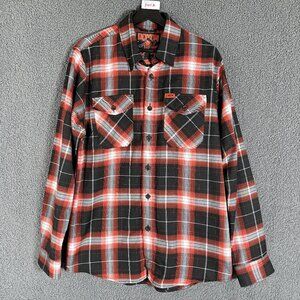 Dixxon Flannel Bucky Lasek Plaid Button Up Long Sleeve Shirt - Men's Size M